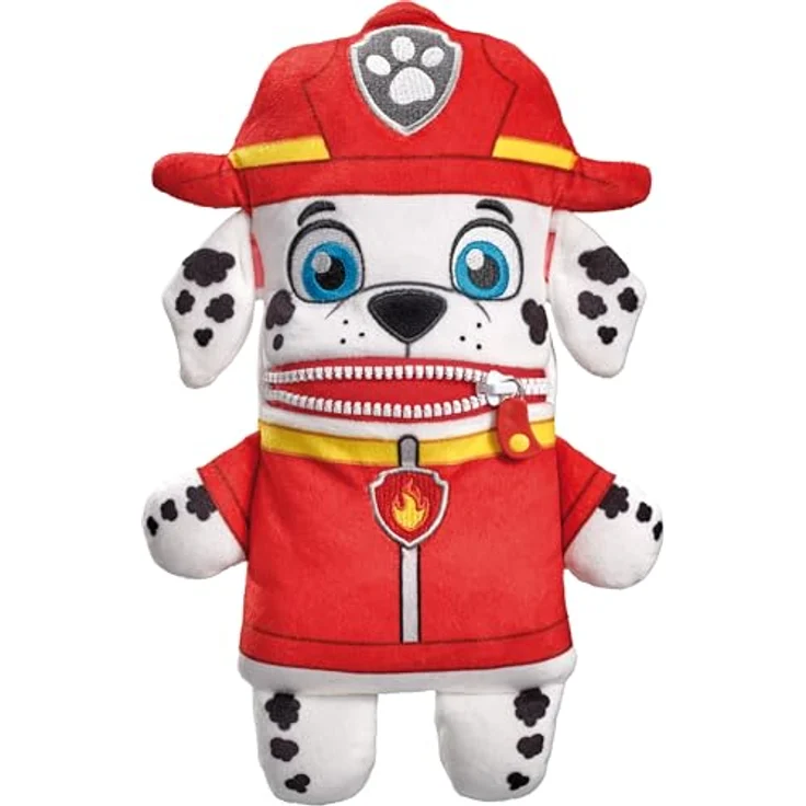 Schmidt Spiele Sorgenfresser Paw Patrol Marshall, Plüschfigur, 29 cm, handwaschbar, elastisches Material – Bild 1