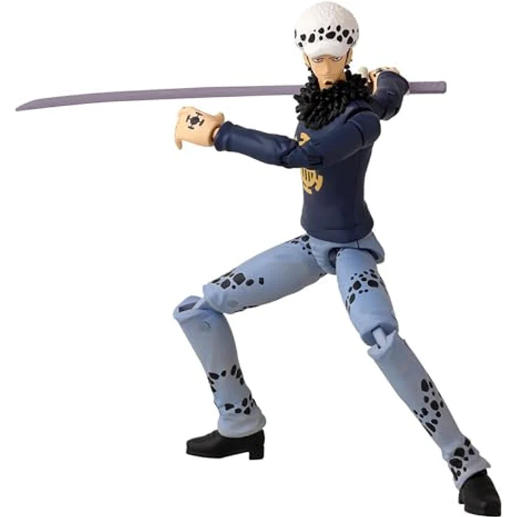 BANDAI Anime Heroes One Piece Trafalgar Law Figur, 17 cm, Gelenkfigur mit Zubehör und 16 Gelenkpunkten, offizielle Lizenz für Kinder ab 4 Jahren – Bild 5
