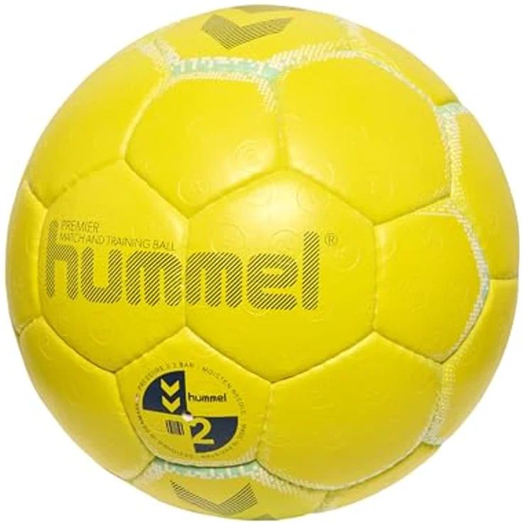 hummel Handball Premier Hb Erwachsene Größe 2, Spiel- und Trainingsball mit PU und weicher Schaumschicht – Bild 1