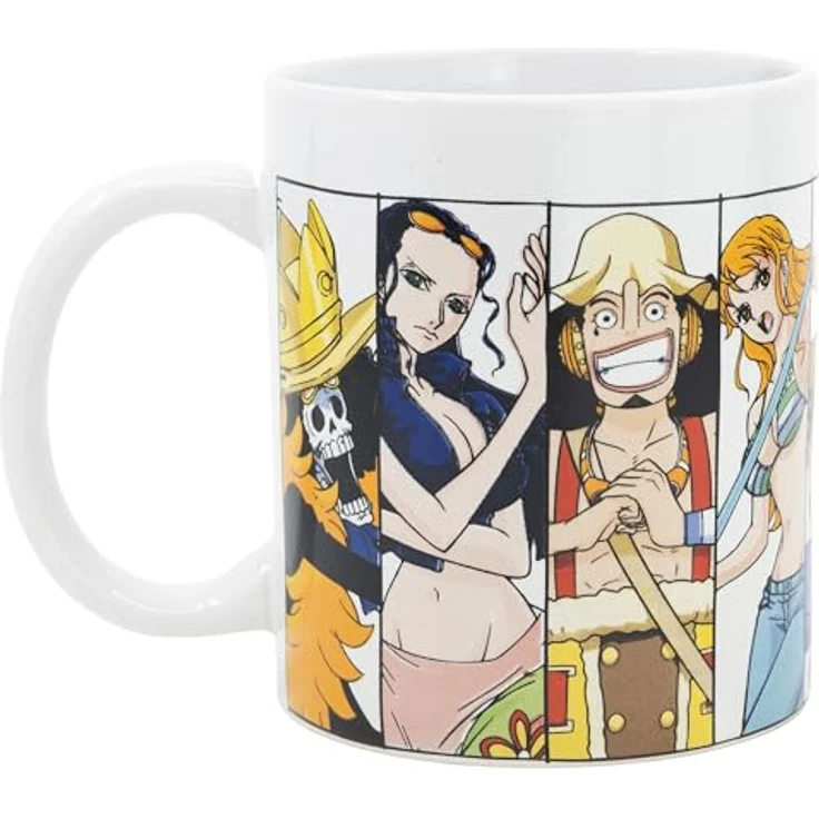 STOR Ein Stück Anime-Charaktere Keramiktasse, 325 ml, mehrfarbig in Geschenkbox, mikrowellengeeignet – Bild 2