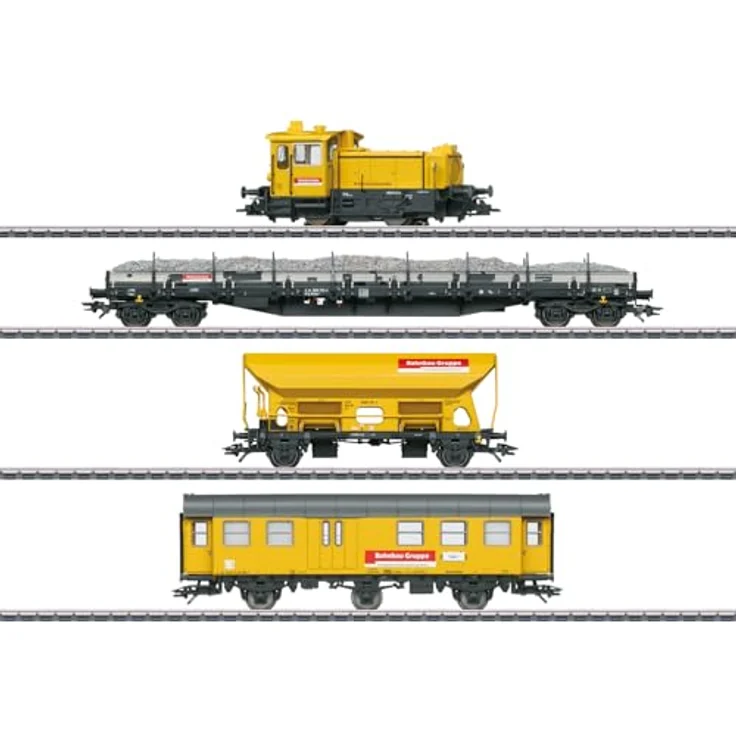 Märklin Elektrolokomotive 26621 H0 Zugpackung Bahnbau der DB AG, MHI, goldgelb, Telex-Kupplung, Digital-Decoder, Schotterbeladung – Bild 2