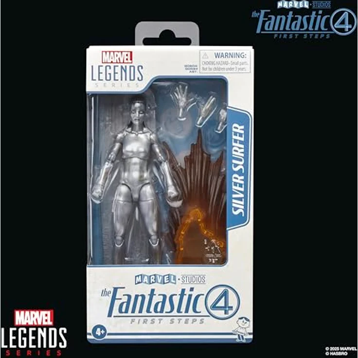Marvel Legends Series Silver Surfer Action-Figur, 15 cm mit 5 Accessoires, beweglich, für Sammler und Fans ab 4 Jahren – Bild 2