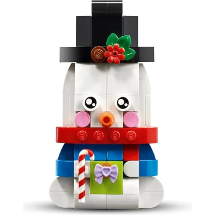 LEGO Icons 40812 Deko-Schneemänner, Bauset mit 2 baubaren Figuren, Aufhängeringen und festlichen Accessoires, 168 Teile, für Kinder ab 6 Jahren – Bild 5