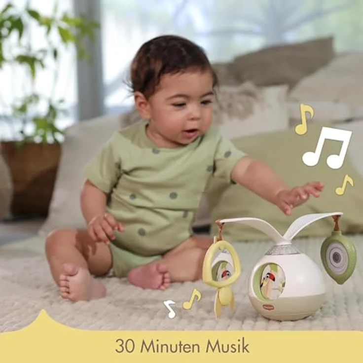 Tiny Love Tummy Time Musical Mobile, 360° drehbar, mit Musik & Licht, 3 Musik- & Geräuschmodi, Boho Chic – Bild 4