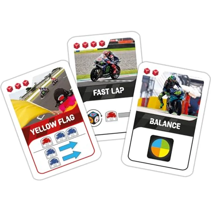 Clementoni Moto GP Tischspiel, Brettspiel für 2-6 Spieler, mit 12 offiziellen Strecken, Made in Italy, italienische Farben, Artikelnummer 16790 – Bild 4