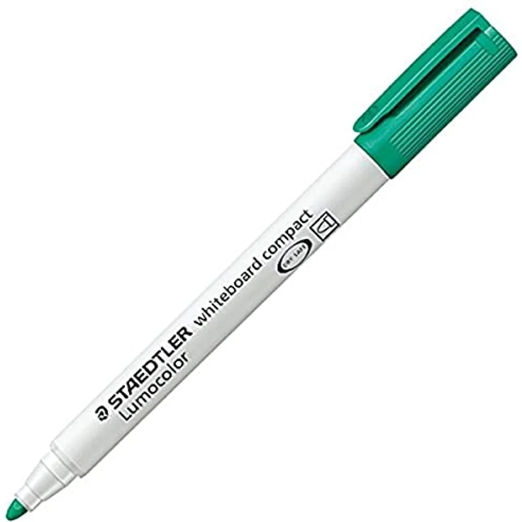 STAEDTLER Lumocolor 341, Whiteboard Marker mit 1-2 mm Strichstärke, trocken abwischbar, blockierte Spitze, clipbar, air-safe – Bild 2