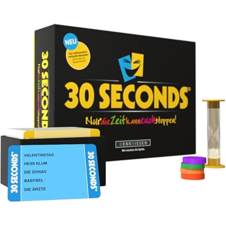 DENKRIESEN 30 Seconds® - Party- und Familienspiel ab 12 Jahren, 3+ Spieler, Bis zu 16 Spieler möglich - Deutsches Brettspiel mit 2400 Begriffen – Bild 1