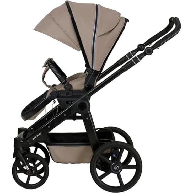 Hartan Kinderwagenset Rock IT Outdoor, Sand, 3-teilig, mit Federung, kugelgelagerten Rädern, 5-Punkte-Gurt, Made in Germany – Bild 6