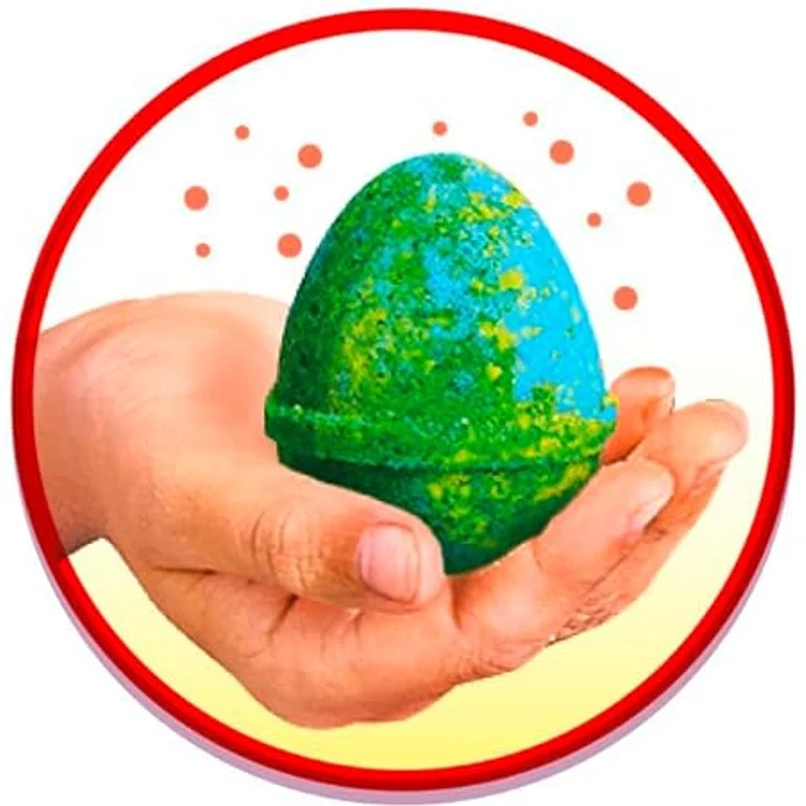 Simba Glibbi Blubber Ei, Vier sprudelnde Badebomben in Eiform, mit Erdbeerduft, Lila/Rosa/Blau/Rot, ab 3 Jahren – Bild 4