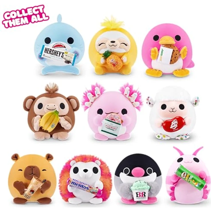 Snackles Serie 2, 13 cm ZURU Kuschelig-weiches Plüschspielzeug mit lizenziertem Snackmarken-Accessoire, ideal zum Sammeln und Knuddeln – Bild 4