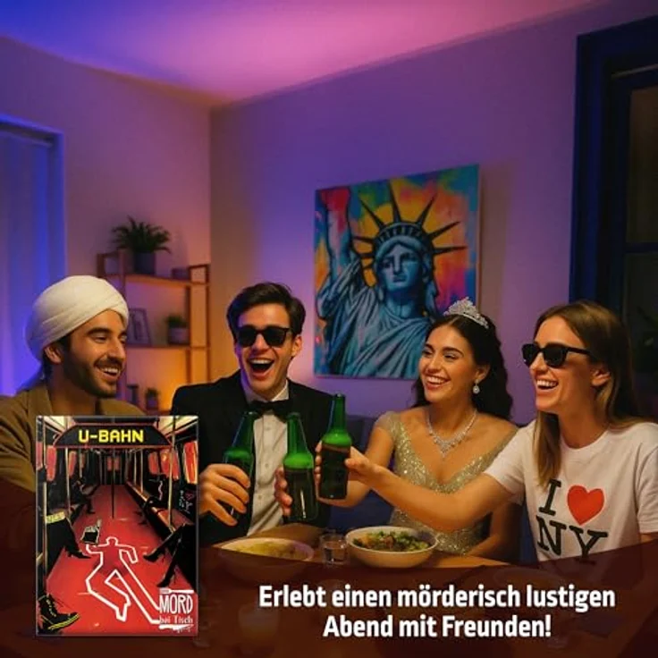 Mord bei Tisch Krimidinner "Der U-Bahn Fall", interaktives Spiel für 4-6 Personen, ab 16 Jahren, für 2,5-4 Stunden Spannung und Spaß – Bild 4
