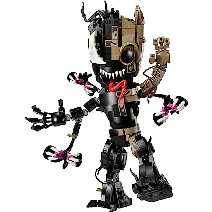 LEGO 76249 Marvel Groot-Figur, Noir, 630 Teile - Bauen, spielen und ausstellen mit beweglicher Venom-Verwandlung – Bild 2