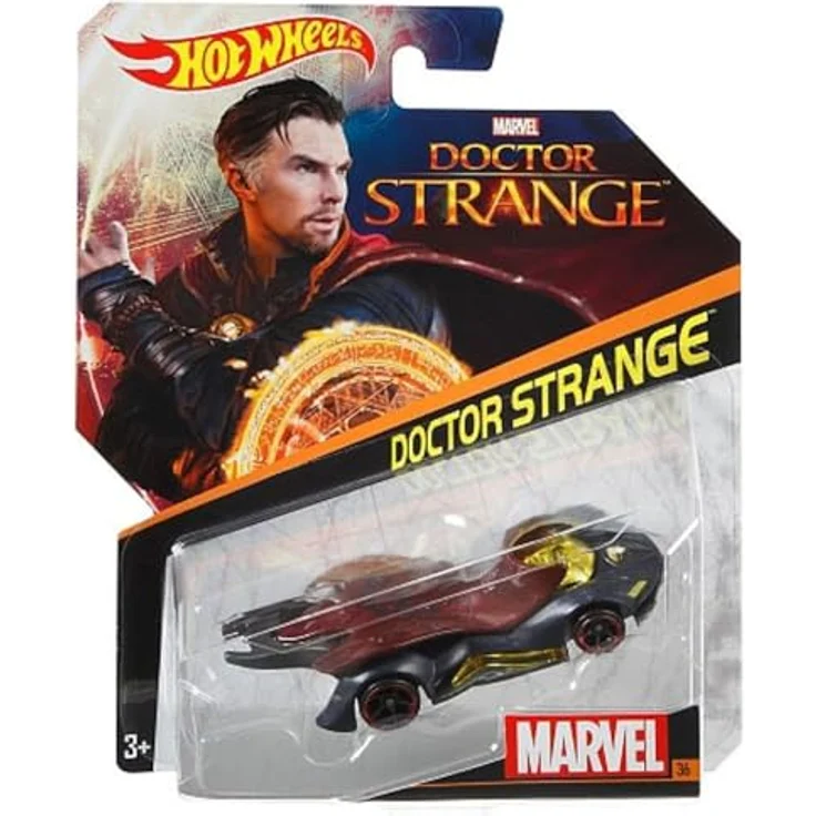 Hot Wheels Doctor Strange HHB93, Spielzeug-Rennwagen im Maßstab 1:64 aus Metall mit Real Riders-Reifen – Bild 5