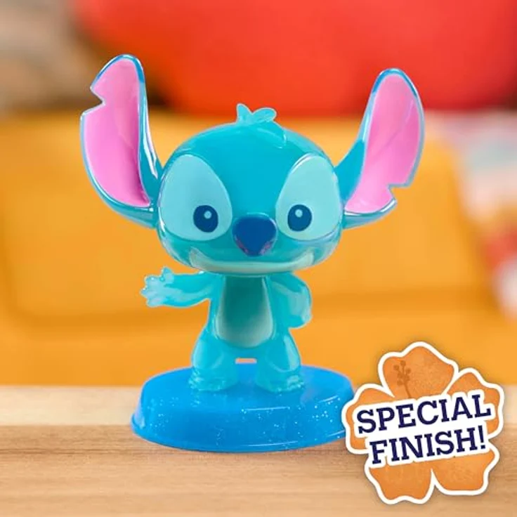 Just Play Disney Stitch Large Collectible Figure, 5 Zoll Bobble-Head in transparentem Blau, interstellarer Spaß für Kinder ab 3 Jahren – Bild 3