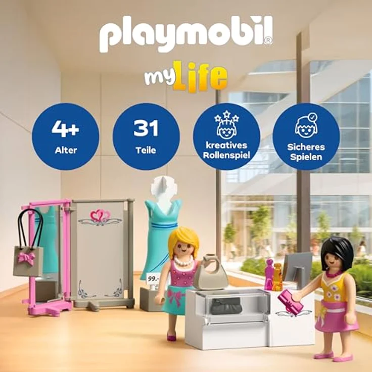 PLAYMOBIL Modeboutique 72081, Spielset für Kinder ab 3 Jahren mit beweglichen Figuren und Zubehör – Bild 2