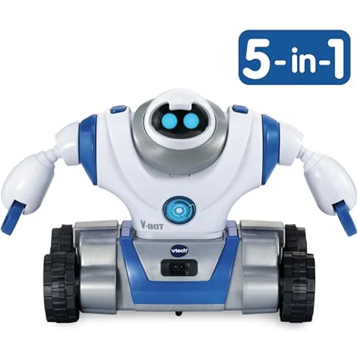 VTech V-Bot – 5-in-1 Roboter mit motorisierten Funktionen und spannenden Missionen – Für Kinder von 5-12 Jahren – Bild 4