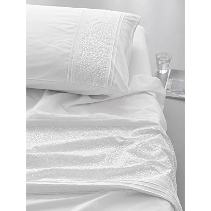 ESSENZA Bettwäsche May Weiß, 135x200 + 1x 80x80 cm, 100% Baumwollpercale, mit dezenten Blumenstickereien – Bild 3