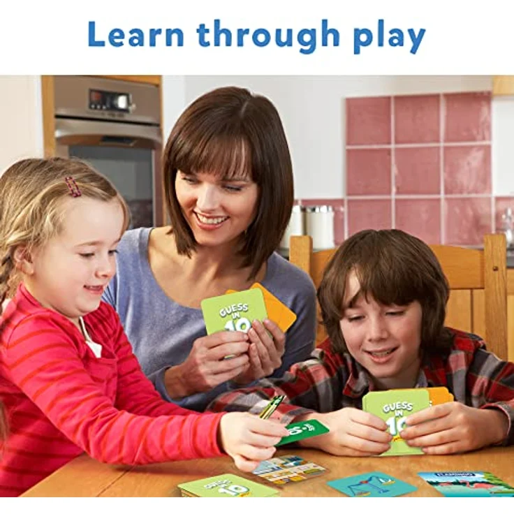 Skillmatics Guess in 10 Junior Kartenspiel Combo, Tiere & Inside My House, pädagogisch für Kinder 3–6 Jahre, tragbare Box, 35 Karten pro Thema – Bild 3