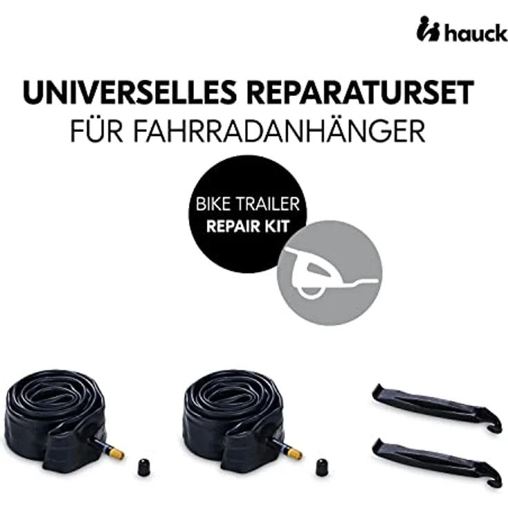 Hauck Fahrradanhänger Schlauch Set 2x 20 Zoll Durchmesser inkl. Reifenheber, Ersatzreifen Schlauch für Fahrradanhänger Reifen z. B. hauck Dryk Duo (Black) – Bild 3