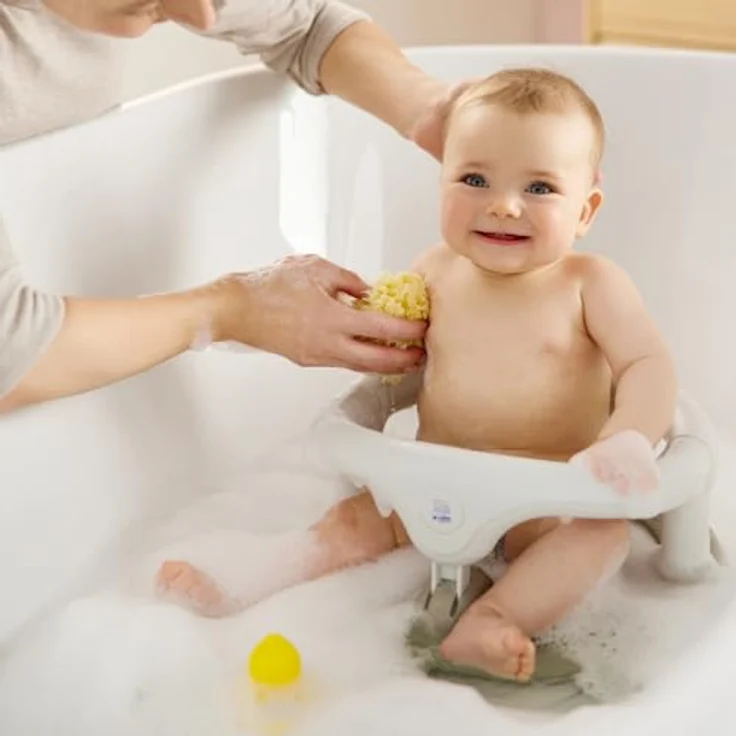 Rotho Babydesign Badewannensitz, vielseitiger Badesitz für Kinder ab 7 Monaten, beige, mit hoher Mobilität und rutschfester Sitzfläche – Bild 3