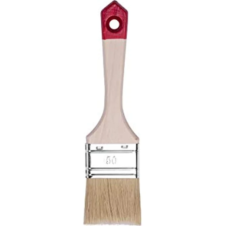 HARDY WORKING TOOLS 6er Set Flachpinsel Serie 40, vielseitige Malerpinsel mit Holzgriffen, Borstenmix für Lacke und Ölfarben, 20 mm bis 75 mm – Bild 5