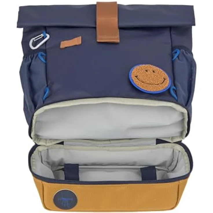 LÄSSIG Kindergartenrucksack Kinderrucksack Rolltop wasserabweisend, 11 Liter/Mini Rolltop Backpack Navy – Bild 4