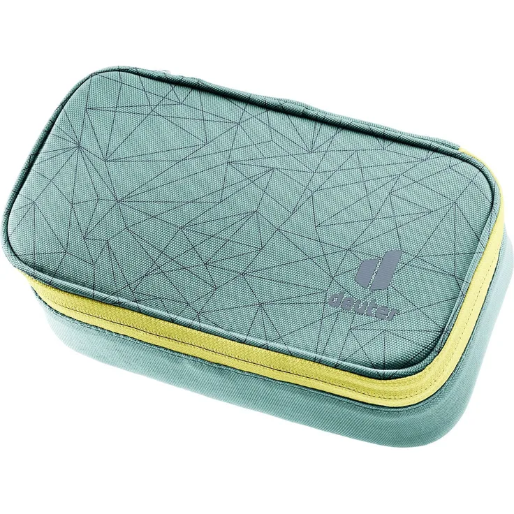 deuter Federmäppchen Pencil Case jade-sprout, mit Zwischeneinlage und passendem Design zum Schulranzen
