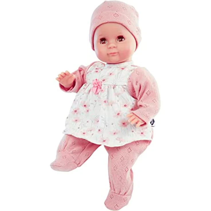 Schildkröt Puppe Schlummerle (32 Zentimeter, mit Malhaar und braunen Schlafaugen, Kleidung rose/weiß, ab 36 Monaten, Spielzeugpuppe) 2432138 – Bild 1