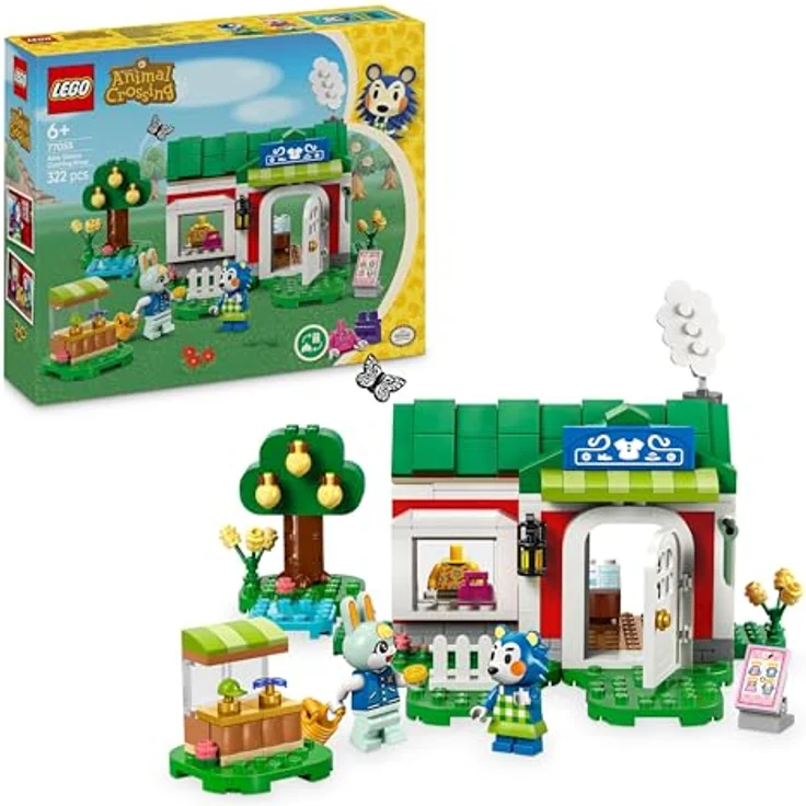 LEGO Animal Crossing Die Schneiderei der Schneiderschwestern, Bauset für kreative Rollenspiele, Geschenk ab 6 Jahren, Abenteuer Spielset 77055 – Bild 1