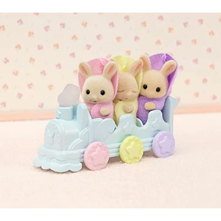 EPOCH Sylvanian Families 5707 Milchhasen Bade Spielset mit 3 Figuren, Badewanne und Spielzeug – Bild 7