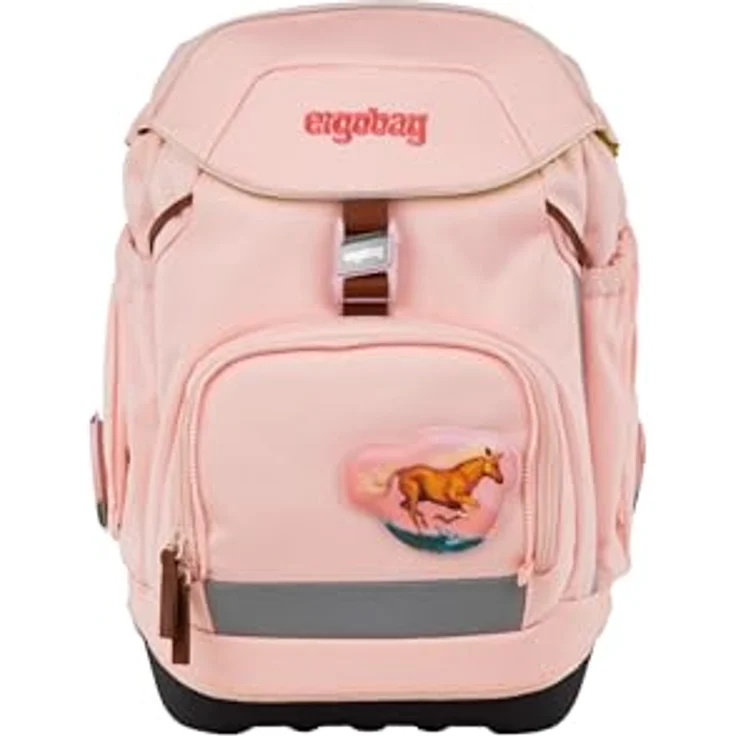 ergobag Pack Set, ergonomischer Schulrucksack mit höhenverstellbarem Tragesystem, 6-teiliges Set für 1. Klasse, inkl. Sportrucksack, Heftebox und gefülltem Federmäppchen, individuell gestaltbar – Bild 2