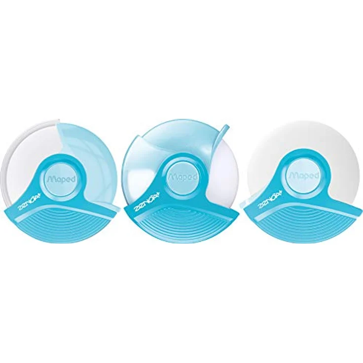 Maped Zenoa Plus Radiergummi Plus, farblich sortiert in Pastell-Farben, 15 Stück im drehbaren Etui, PVC-frei und phthalatfrei – Bild 3