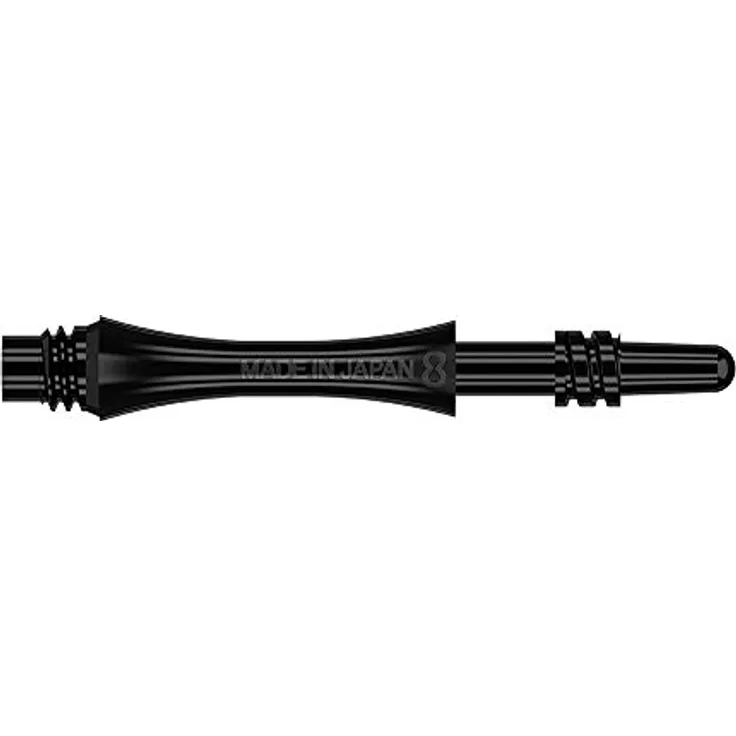 8 Flight Slim Schwarze rotierende Schäfte gegossenes Flight System Kurz 19mm