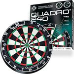 Harrows Dartscheibe Quadro I, 240 Punkte Herausforderung mit 3 Punktezonen und ultradünner Messerdraht-Spinne