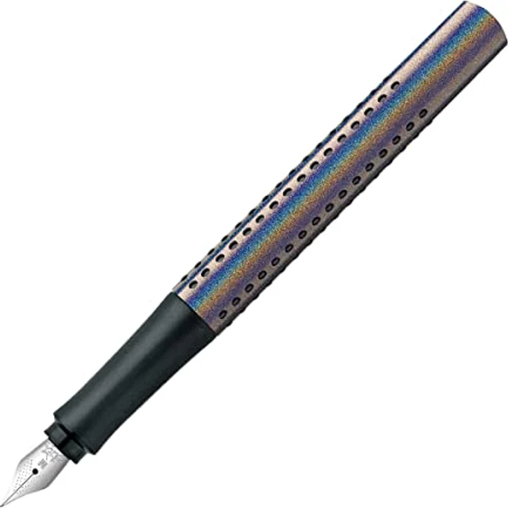 Faber-Castell 140842 - Füller Grip Edition Glam, Federbreite M, silver, 1 Stück – Bild 1