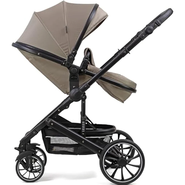 Pixini Kinderwagen Kalani 3in1 Kombikinderwagen, mehrfach verstellbar, höhenverstellbarer Schieber, glossy bronce – Bild 4