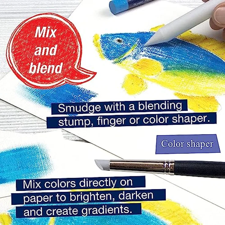 Faber-Castell Kreativset Ölpastellkreiden STUDIO QUALITY, 36er Etui, hochpigmentierte Farben für lebendige Kunstwerke – Bild 8