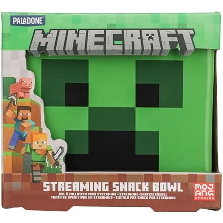 Paladone Tazón de bocadillos Creeper Streaming Minecraft, Snackschale mit lustigem Creeper-Design für Gaming und Streaming – Bild 5