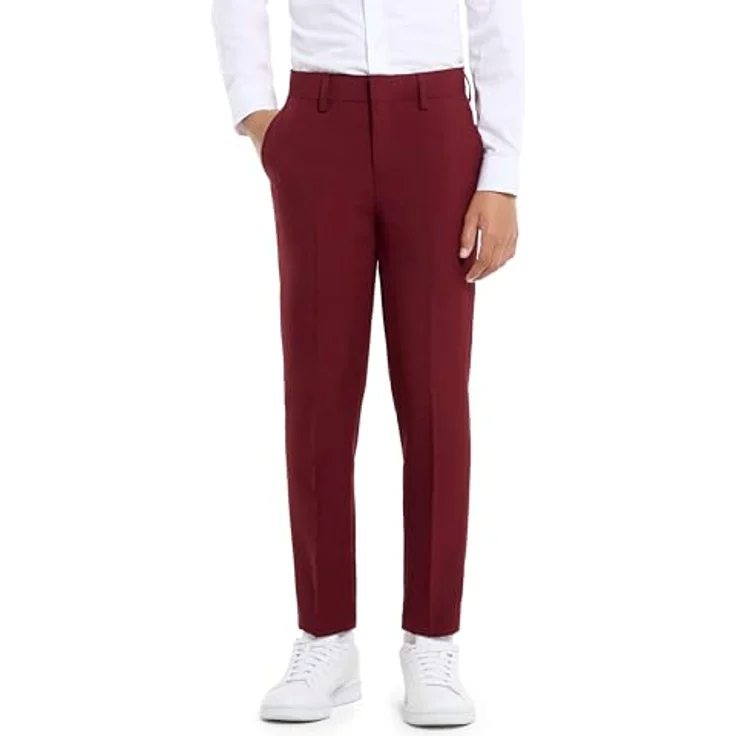 OppoSuits Blazing Burgundy Anzug für Jugendliche, Größe 146-152, festliches Kostüm – Bild 4