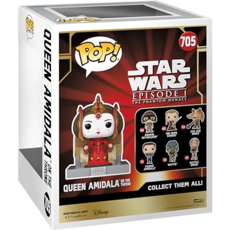 Funko POP! Deluxe: Star Wars Episode 1 The Phantom Menace Anniversary - Padmé Amidala On Throne - Vinyl-Sammelfigur - Geschenkidee - Offizielle Handelswaren - Spielzeug Für Kinder und Erwachsene – Bild 3