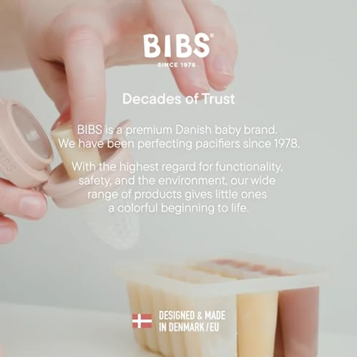 Bibs Baby Food Freezer Tray, Gefrierbehälter für Babynahrung in Ivory - BPA-frei, spülmaschinenfest, ideal für Portionierung – Bild 6