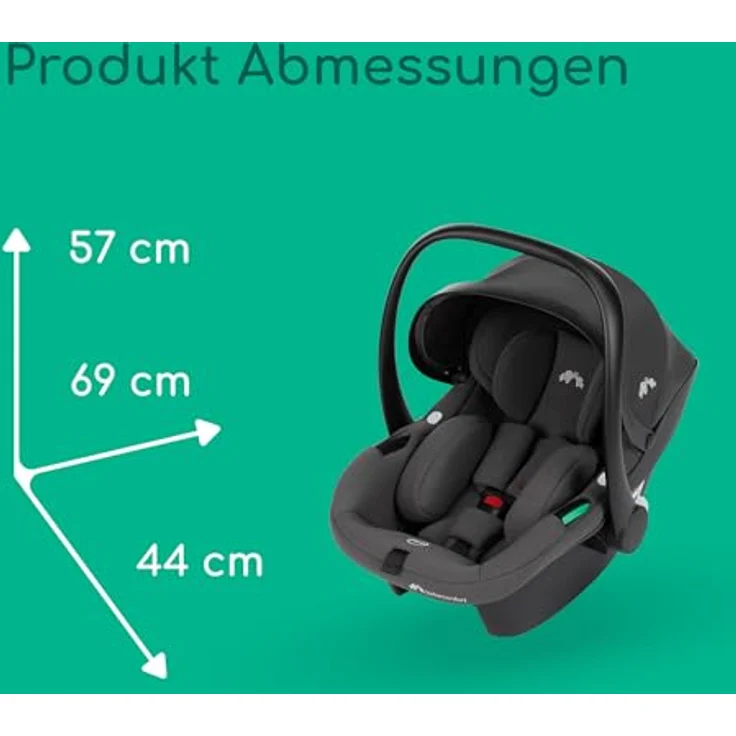 Bebeconfort Luvia Trio, Kombikinderwagen 3 in 1 mit Babyschale und Aufsatz, Smartes Faltsystem, Verstellbarer Schieber, für Kinder 0–4 Jahre, Mineral Graphite – Bild 11