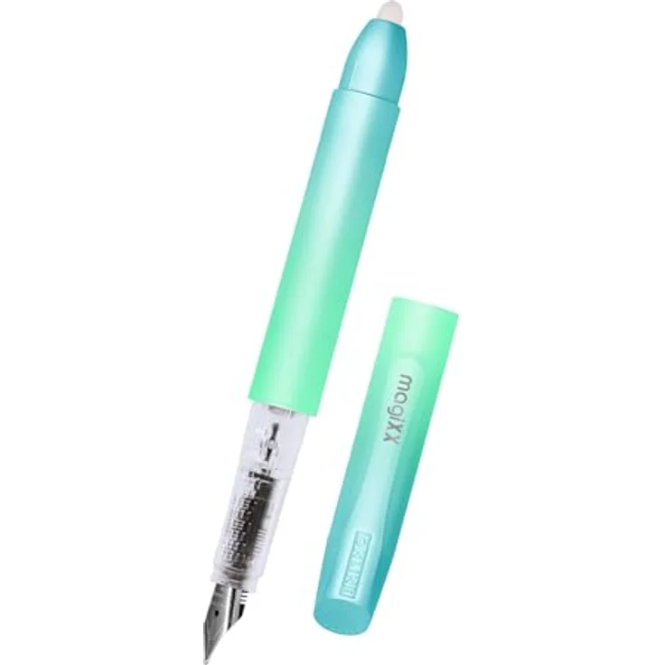 Online Pen Füllhalter magiXX Turquoise Dreams, radierbar mit ergonomischem Griffstück und recyclebaren Patronen – Bild 1