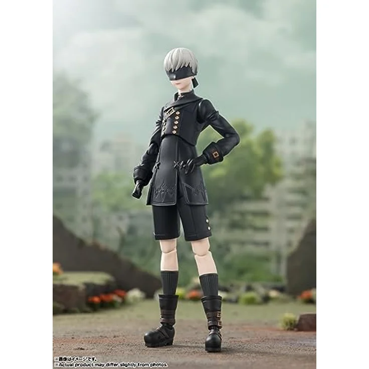 Tamashii Nation NieR: Automata S.H. Figuarts Actionfigur 9S, 15 cm, voll beweglich mit Zubehör und Austauschteilen – Bild 2