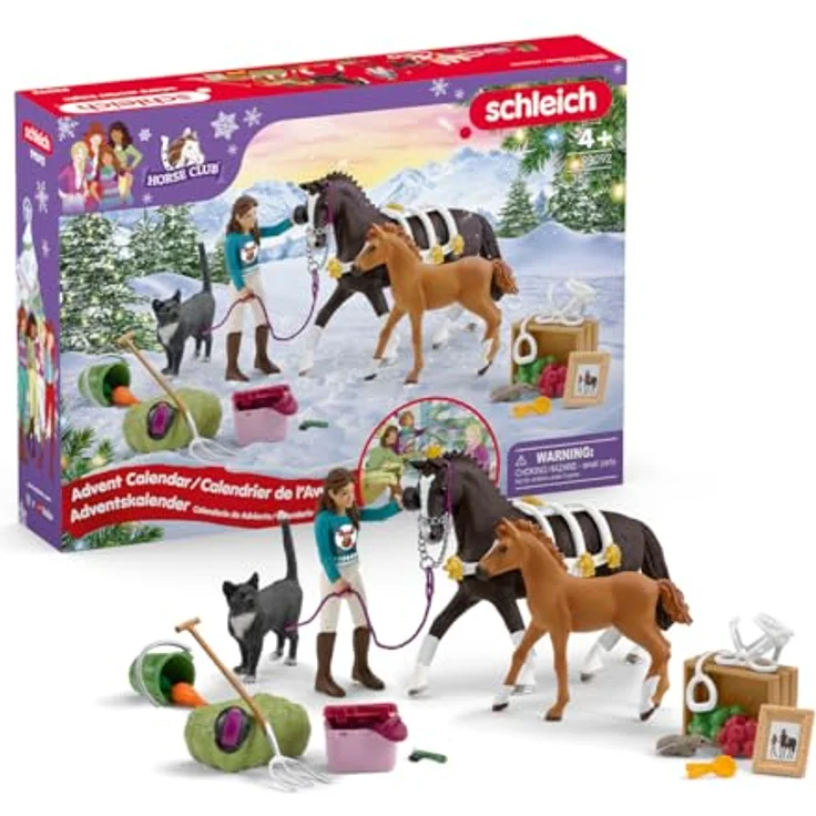 SCHLEICH 99092 Adventskalender Horse Club 2024, ab 5 Jahren, HORSE CLUB - Spielset, 36 Teile – Bild 1