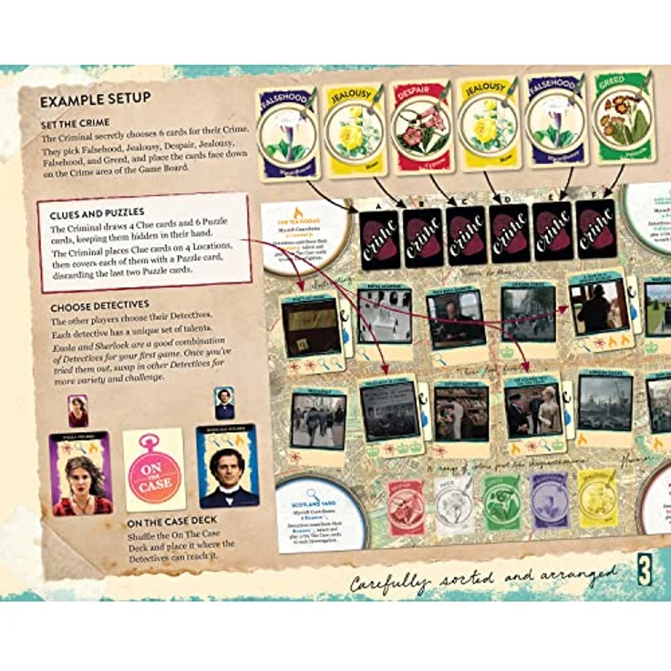 Gale Force Nine GF9ENHO1 Enola Holmes Finder of Lost Souls, strategisches Brettspiel für 2-6 Spieler – Bild 4