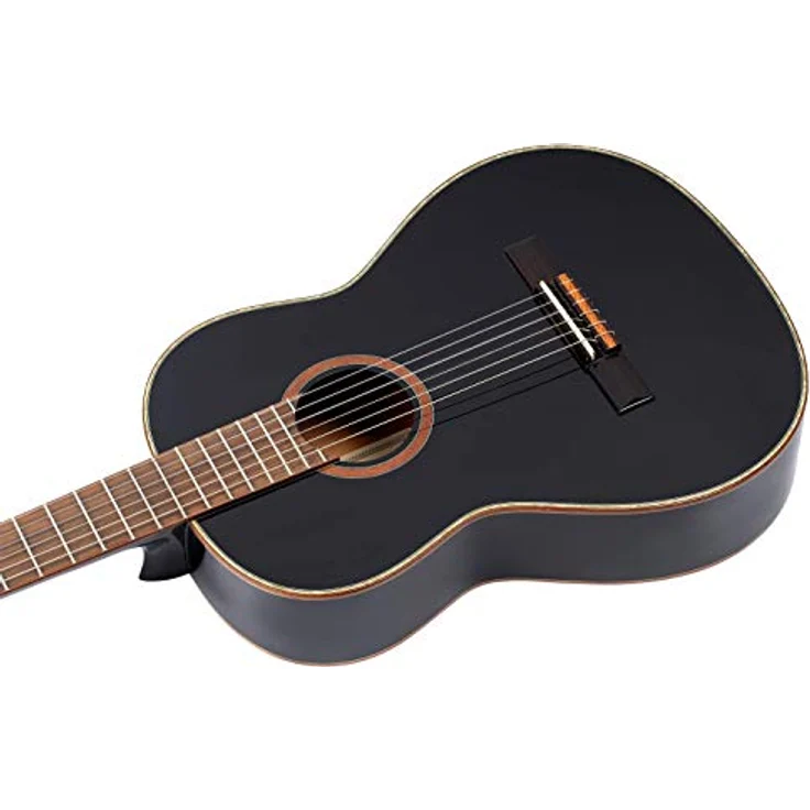 Ortega Guitars schwarze Konzertgitarre 4/4-Größe - Family Series - inklusive Gigbag - Mahagoni / Fichtendecke (R221BK) – Bild 4
