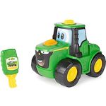 John Deere Key-n-Go Johnny Tractor - Interaktives Spielzeugtraktor mit 15 Features - Fährt, leuchtet auf, erzeugt Geräusche, Gesichtswechsel - +18 Monate Kleinkindspielzeug - Pädagogisches Vorschul-Jungenspielzeug & Mädchenspielzeug