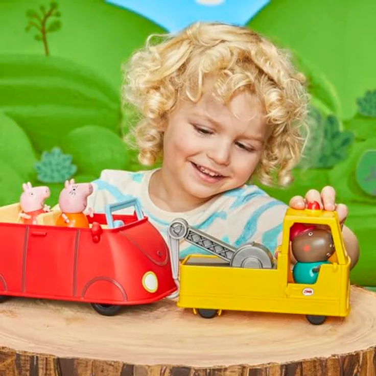Hasbro Peppa Pig Opa Kläffs Abschleppwagen, Spielzeug-LKW mit Fahrerfigur und beweglichem Abschlepphaken, geeignet für Kinder ab 3 Jahren – Bild 8