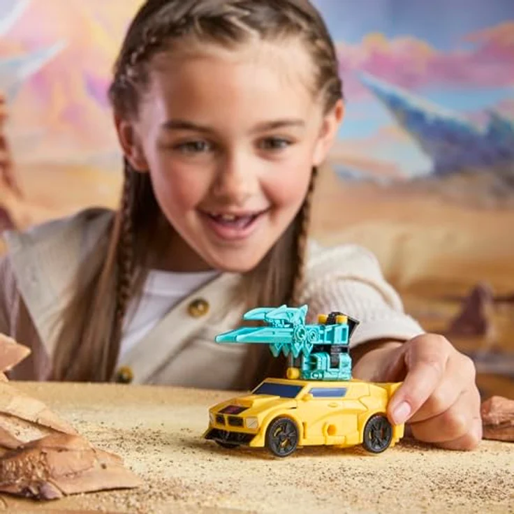 HASBRO Transformers Cyberworld Bumblebee, 10 cm Armoured Cyber Changers Figur mit verwandelbarem Blaster, ab 6 Jahren geeignet – Bild 6